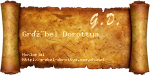 Grébel Dorottya névjegykártya